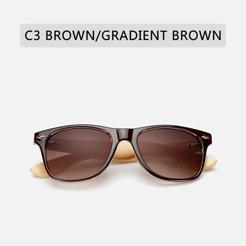 Neue Bambus-Sonnenbrille weibliche Holz-Sonnenbrille Markendesigner Spiegel Original-Sonnenbrille Gafas de Sol de
