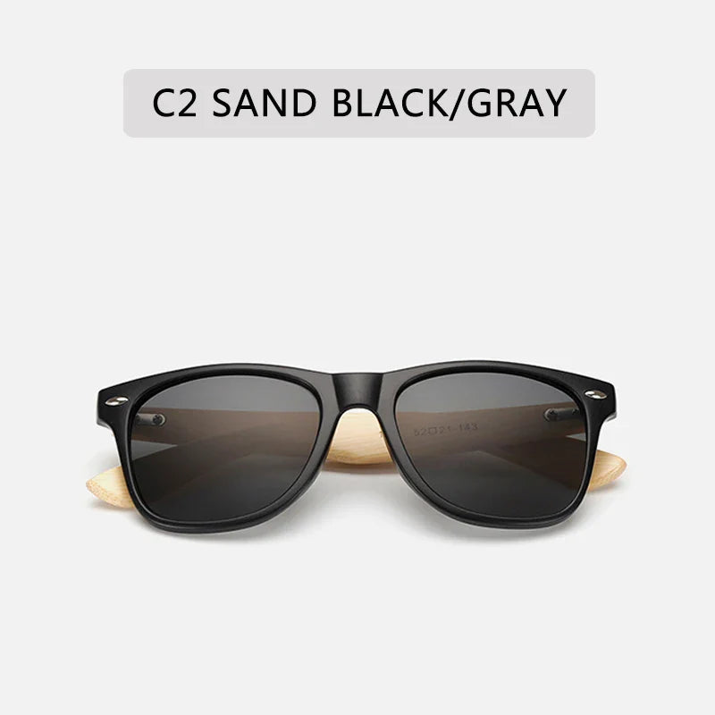 Neue Bambus-Sonnenbrille weibliche Holz-Sonnenbrille Markendesigner Spiegel Original-Sonnenbrille Gafas de Sol de