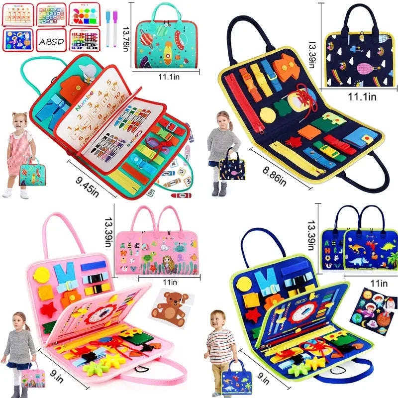 Montessori Board for Toddlers Sensory - Preschool Learning Educational