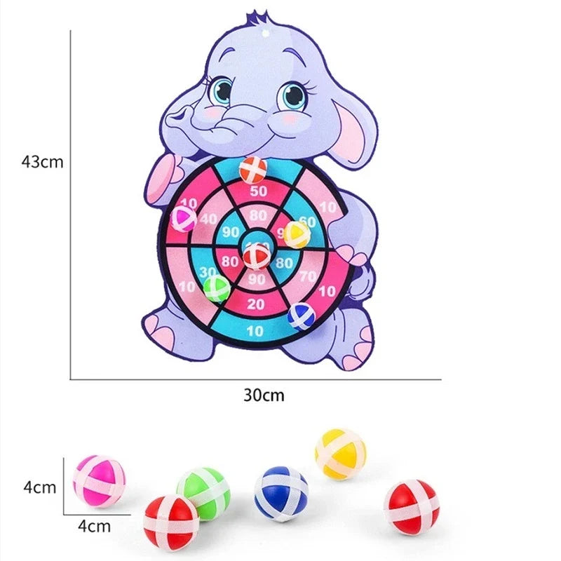Montessori Sport Slingshot Target Sticky Ball Dartboard for Kids