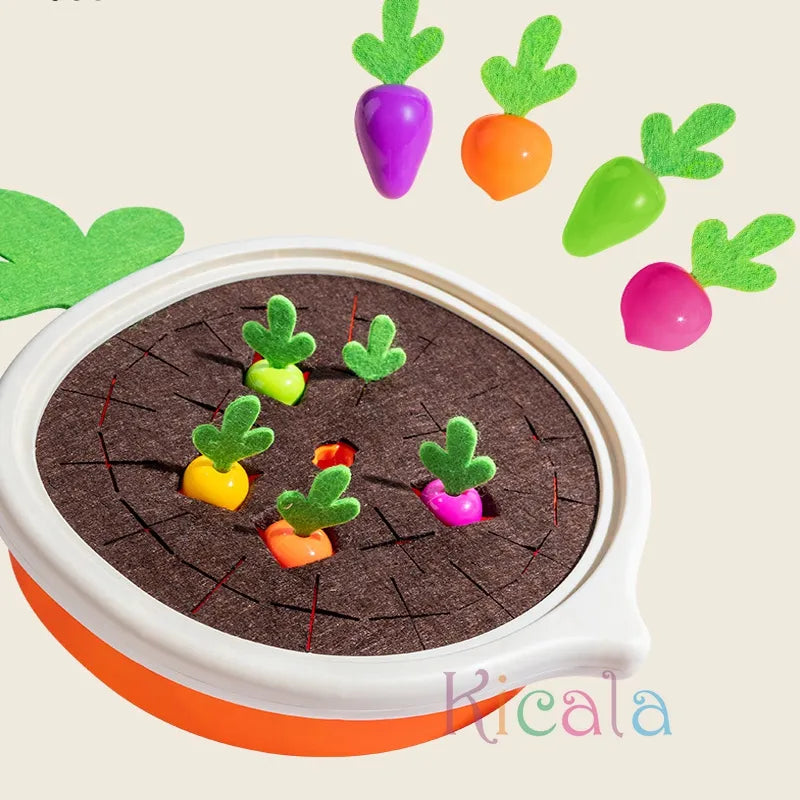 Montessori Pull Carrot Set Counting Discovery Toys For Kids