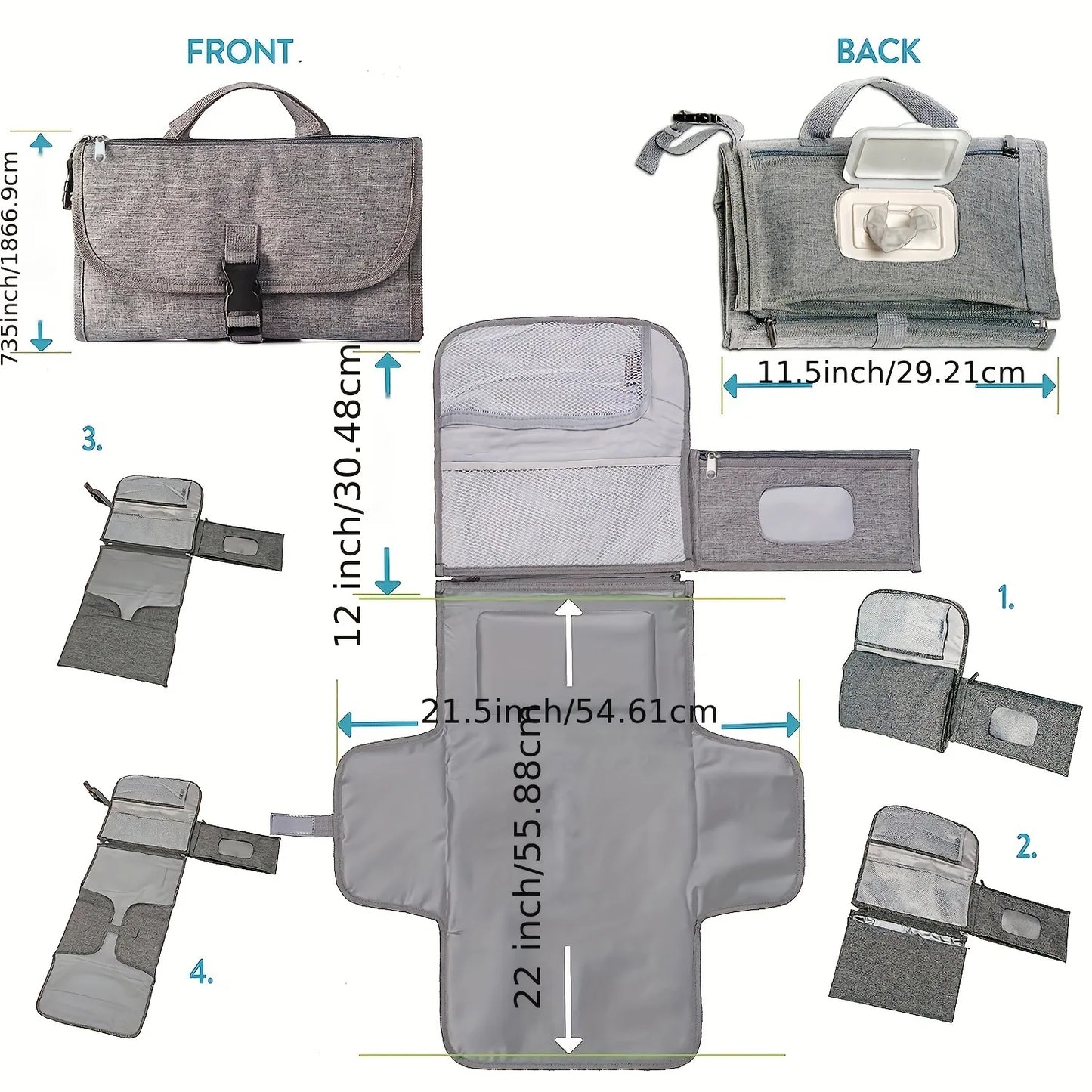 Portable Diaper Changing Pad For Baby