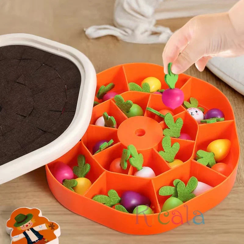 Montessori Pull Carrot Set Counting Discovery Toys For Kids