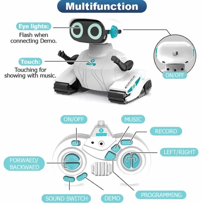 Elektrischer intelligenter Roboter mit Fernbedienung (Singen & Tanzen)