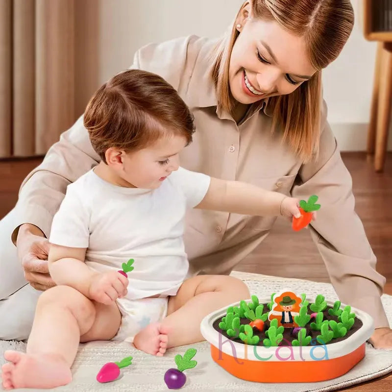 Montessori Pull Carrot Set Counting Discovery Toys For Kids