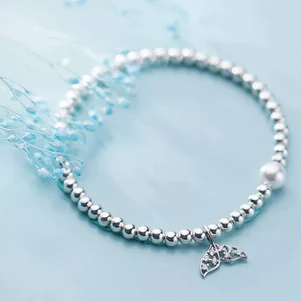 Pearl Starnd Bracelet for Women 925 Sterling Silver Fashion Bracelet Fine Jewelry