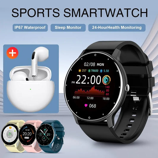 Sport Smartwatch plus Earbuds for Android & IOS