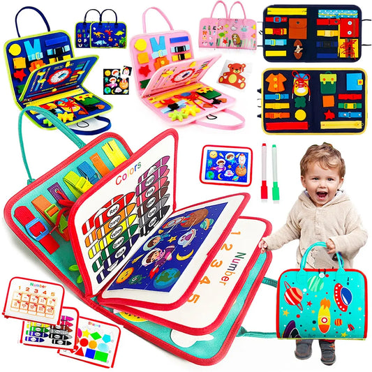 Montessori Board for Toddlers Sensory - Preschool Learning Educational
