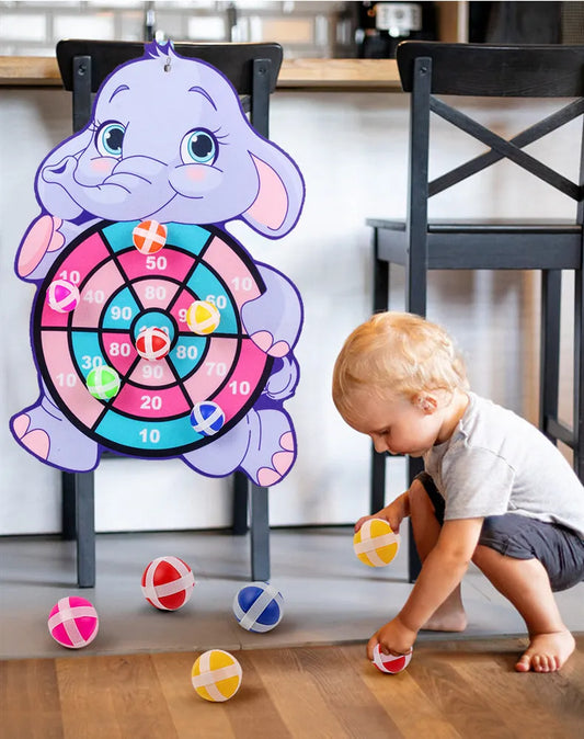 Montessori Sport Slingshot Target Sticky Ball Dartboard for Kids