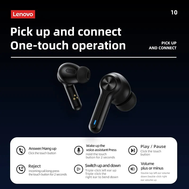 Lenovo LP3 Pro Earbuds - Powerbank 1200mAh TWS Bluetooth 5.0