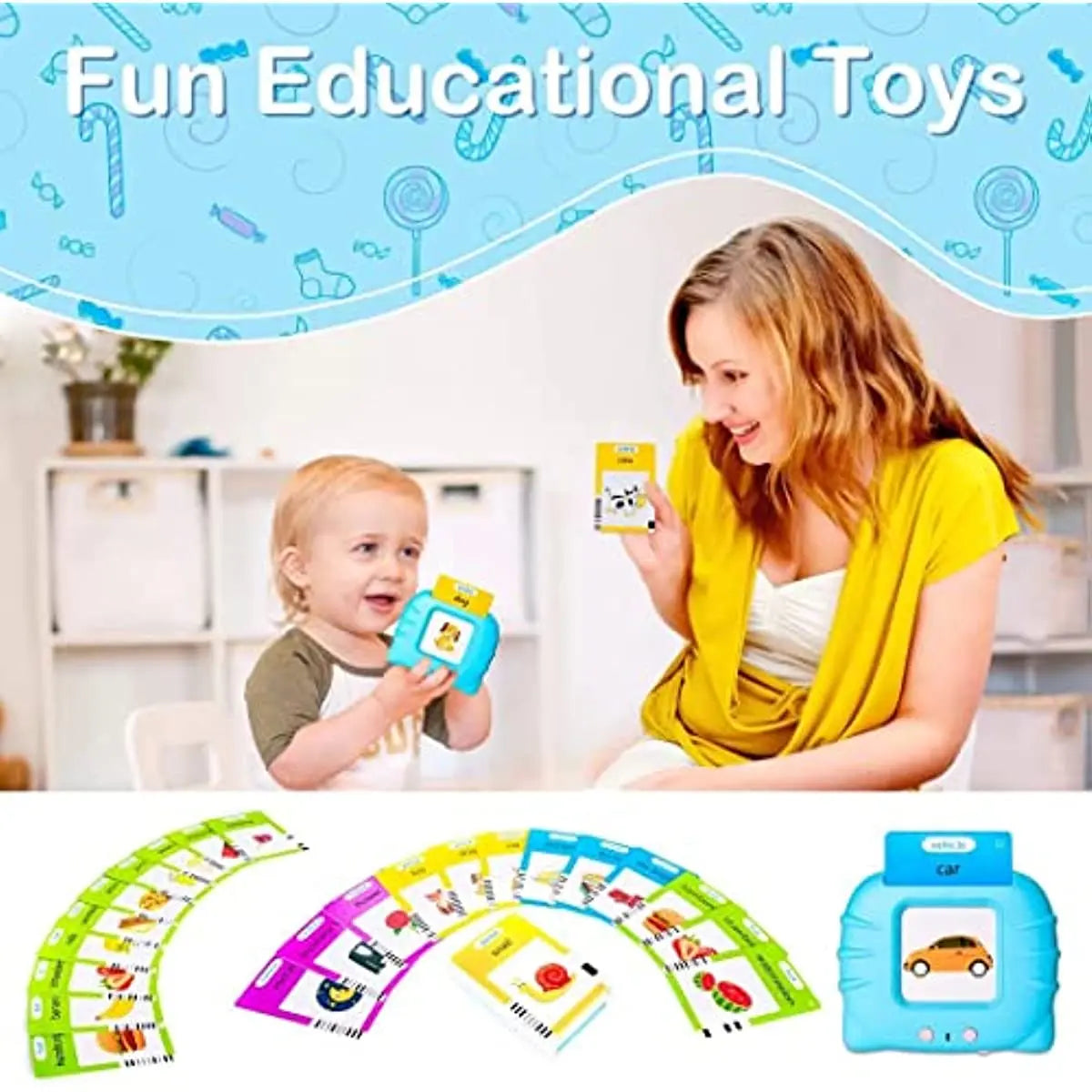 Montessori Talking Flash Cards Educational Toys