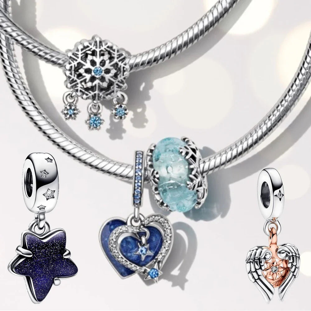 Disney Charms Silver 925 Lilo and Stitch Series Fits for Pandora Bracelet