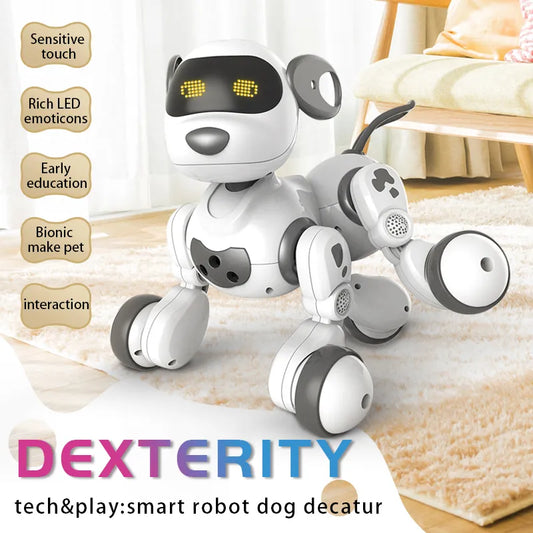 Elektronischer Roboterhund-Stunt mit Sprachbefehl und Berührungssinn 