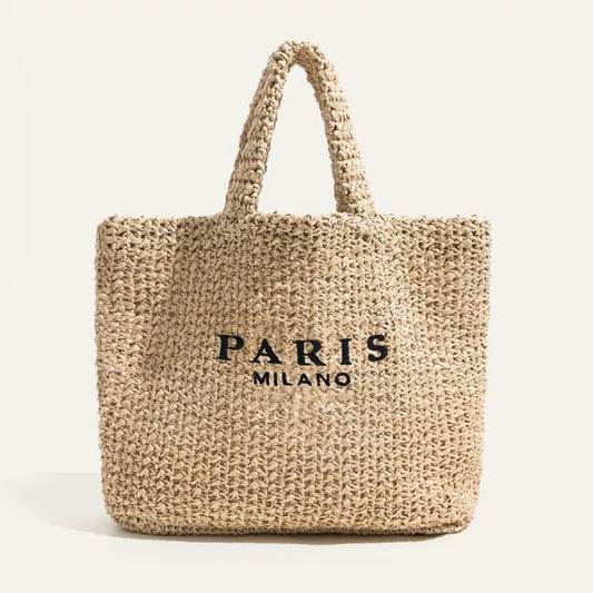 Fashion Large Straw Tote Bag