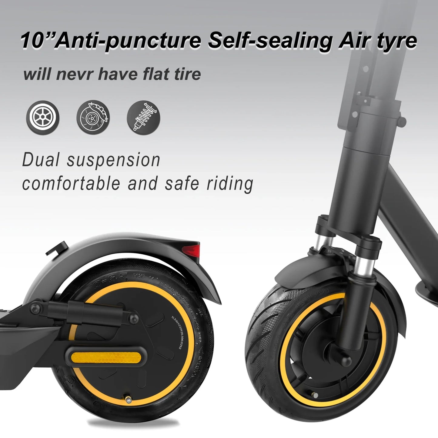 Electric Scooter ESMAX 1000W, 42V - 14.5AH Battery, 10 Inch wheels, Shock Absorption & 35 Km/H Speed