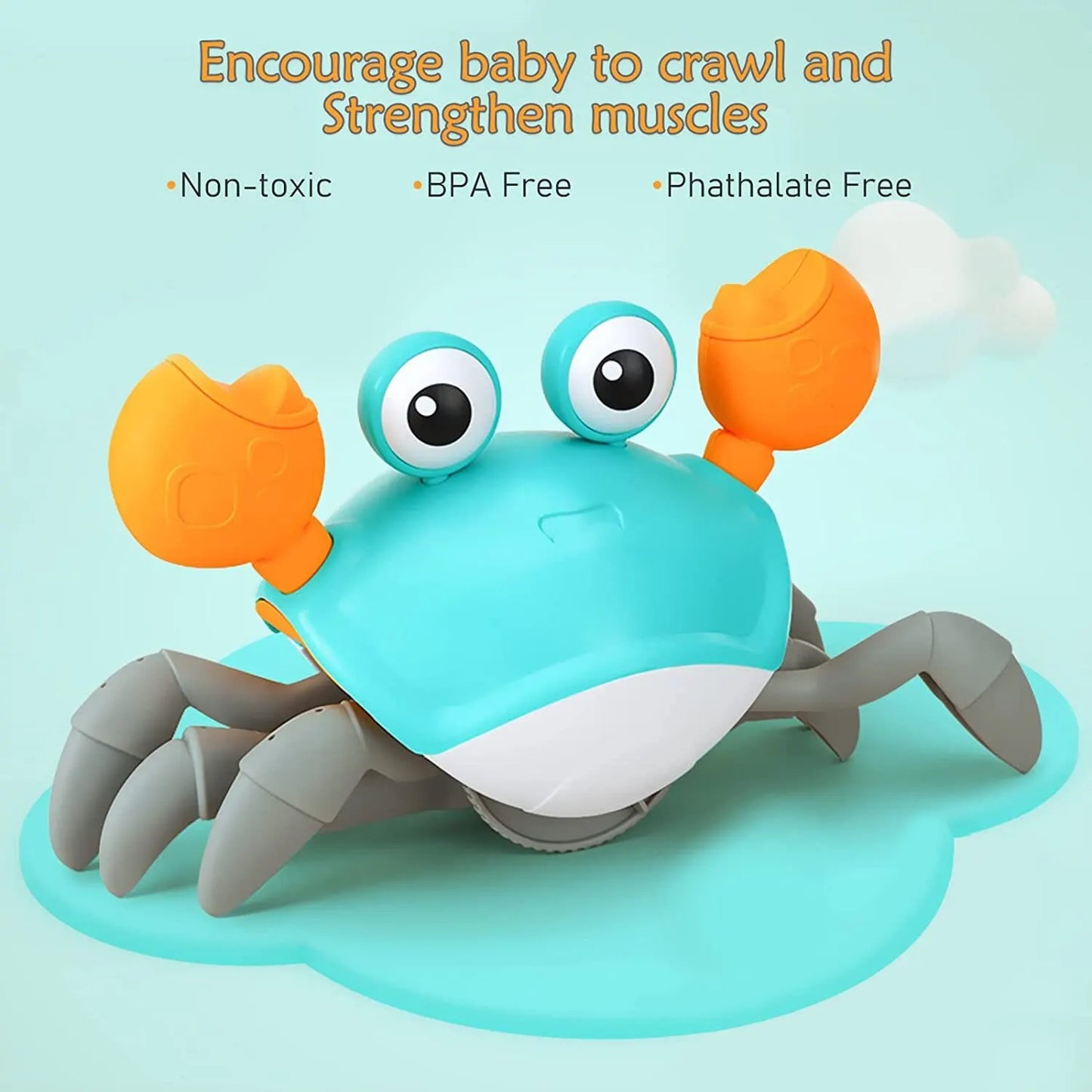 Crab Auto-sensing Function With Music and Light