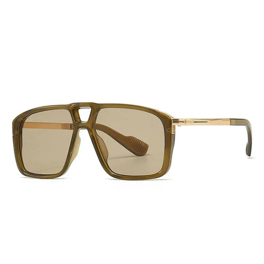 Retro Double Bridges Pilot Sunglasses Shades